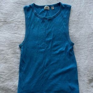 Aritzia Wilfred blue tank top